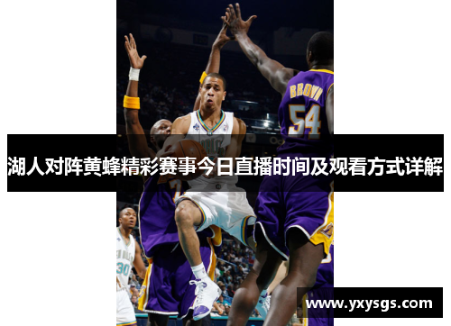 湖人对阵黄蜂精彩赛事今日直播时间及观看方式详解